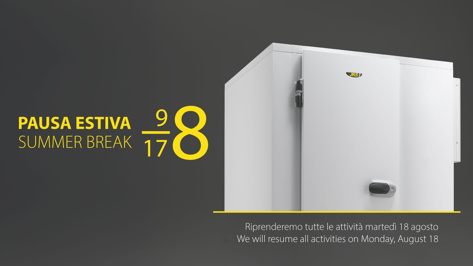 Chiusura estiva: ci prendiamo una pausa!